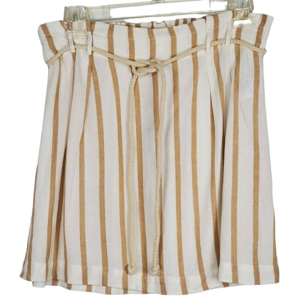 American Eagle Outfitters Womens skirts sz M Paper Bag Tan stripe